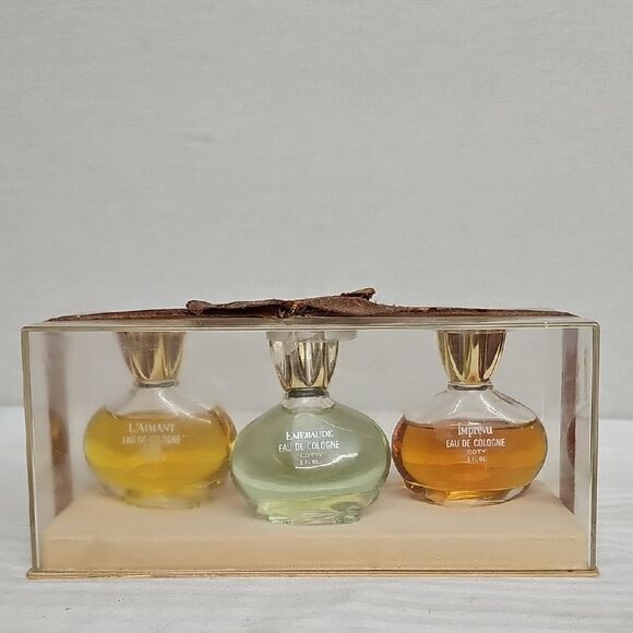 COTY L'AIMANT EMERAUDE IMPREVU EDT VINTAGE TRIO BFPM-04-286 - Picture 1 of 5